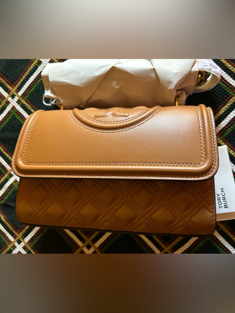 NWT Tory Burch Fleming Matte Convertible Shoulder Crossbody $458 Kobicha